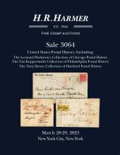 H. R. Harmer Inc The March United States Postal History Sale - Day 1 