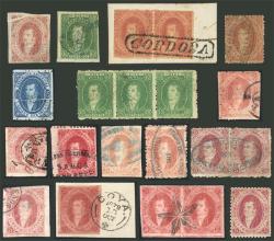 Guillermo Jalil - Philatino Auction #1935 ARGENTINA: Special selection of 160 good RIVADAVIAS 160!   